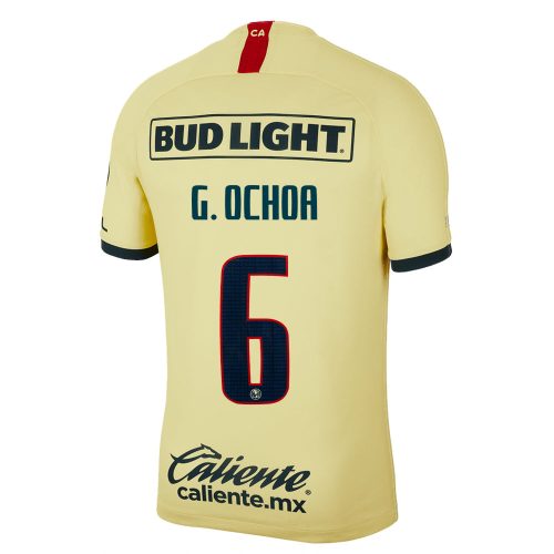 2019/20 Club America G. Ochoa #6 Home Official Nameset