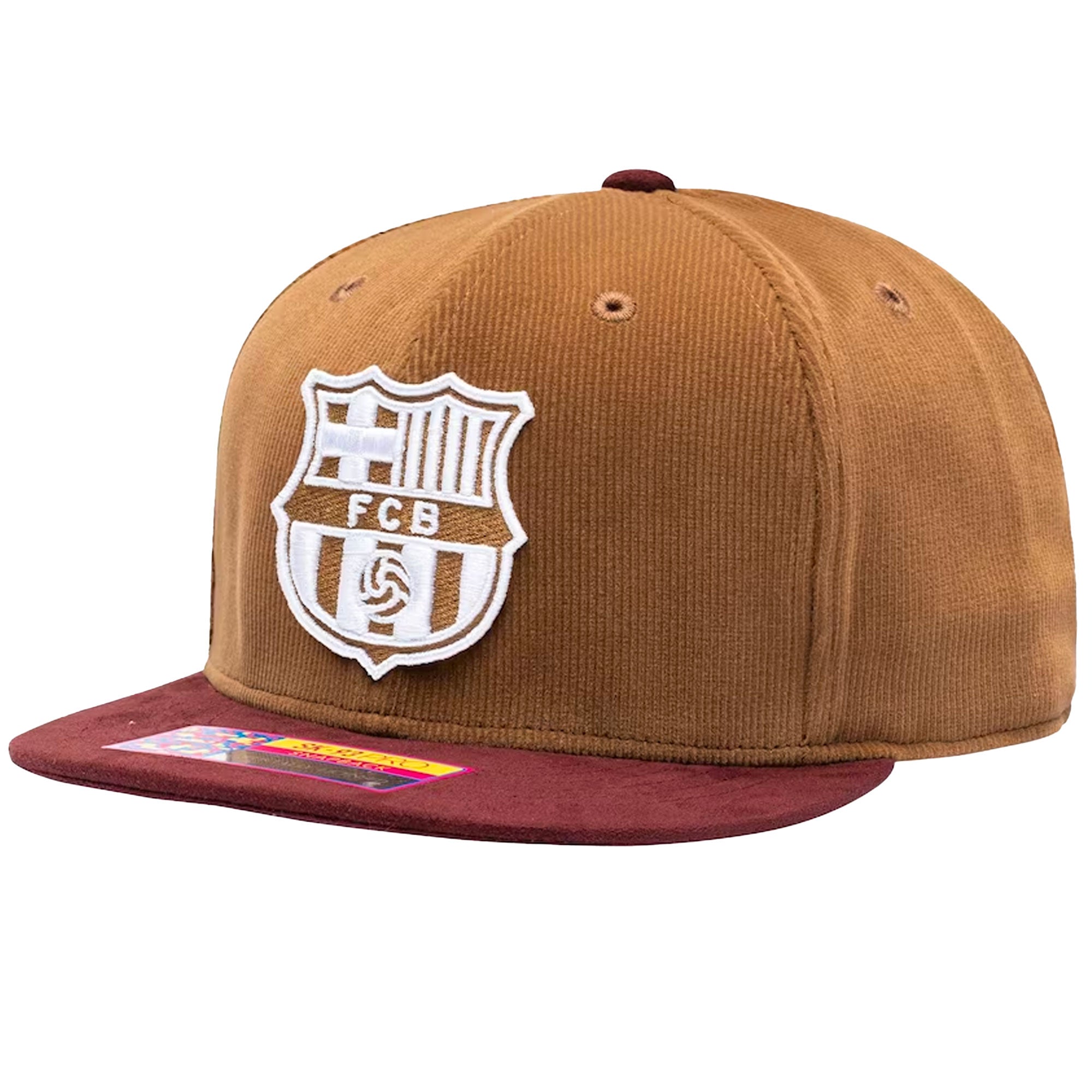 Fan Ink FC Barcelona Snapback Hat Brown - Image 3