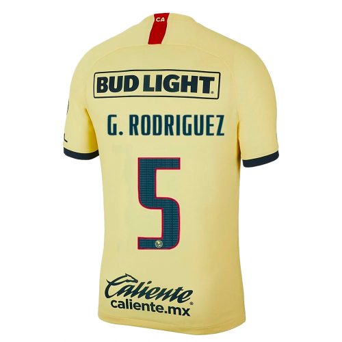 2019/20 Club America Home G. Rodriguez #5 Official Nameset