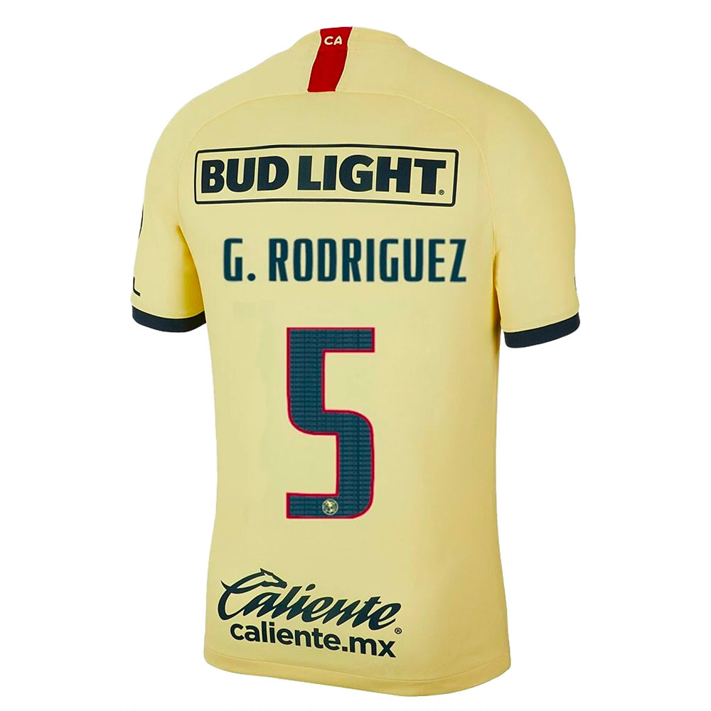 2019/20 Club America Home G. Rodriguez #5 Official Nameset