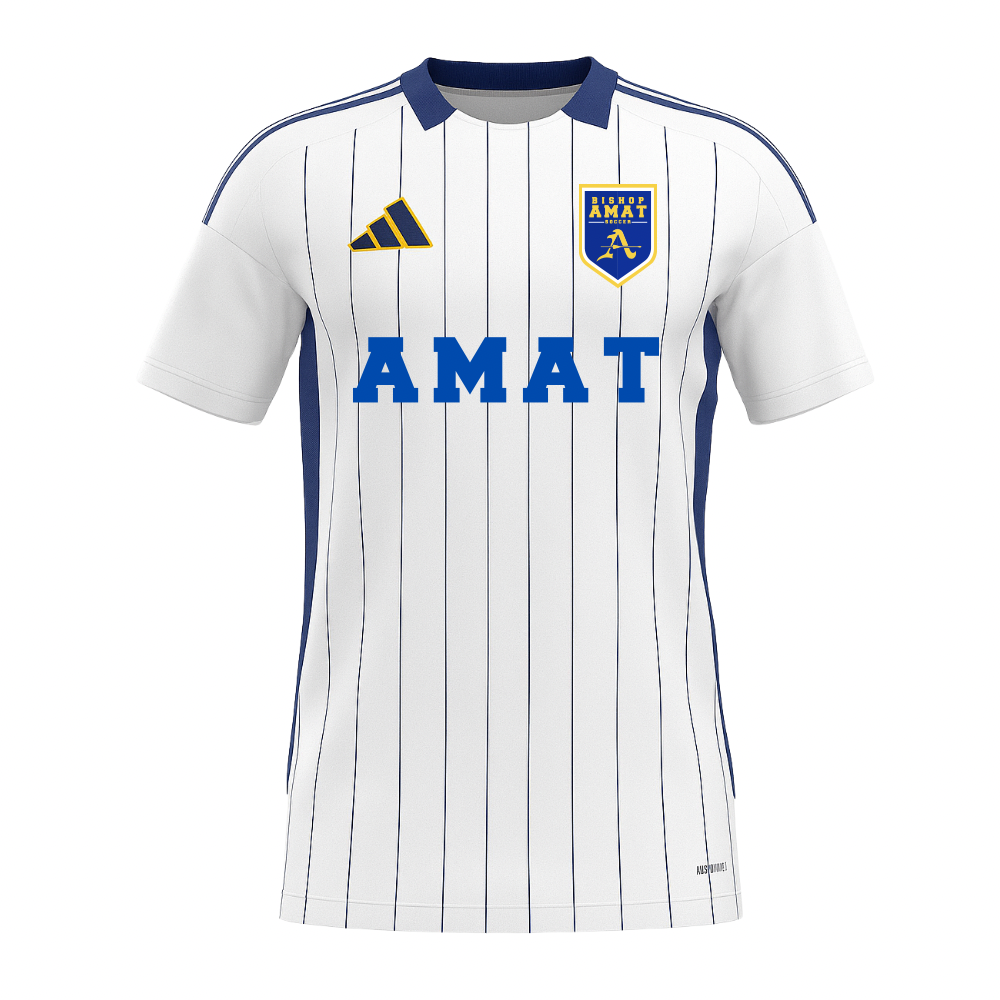 adidas Men's Bishop Amat Away Game Jersey White/Royal