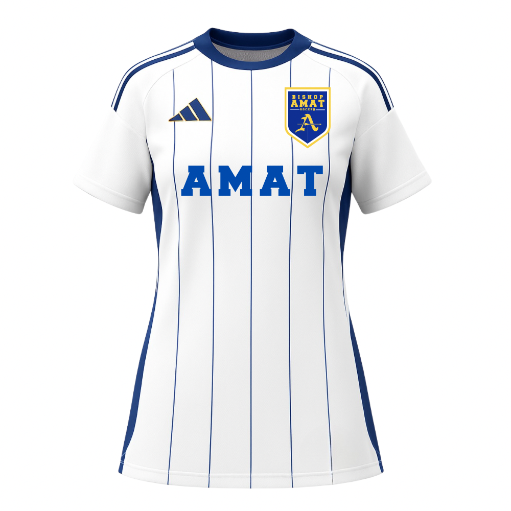adidas Women's Bishop Amat Away Game Jersey White/Royal