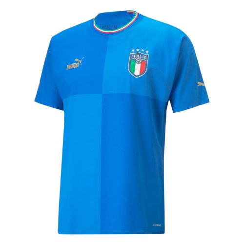 PUMA Men's Italy 2022/23 Authentic Home Jersey Ignite Blue/Ultra Blue