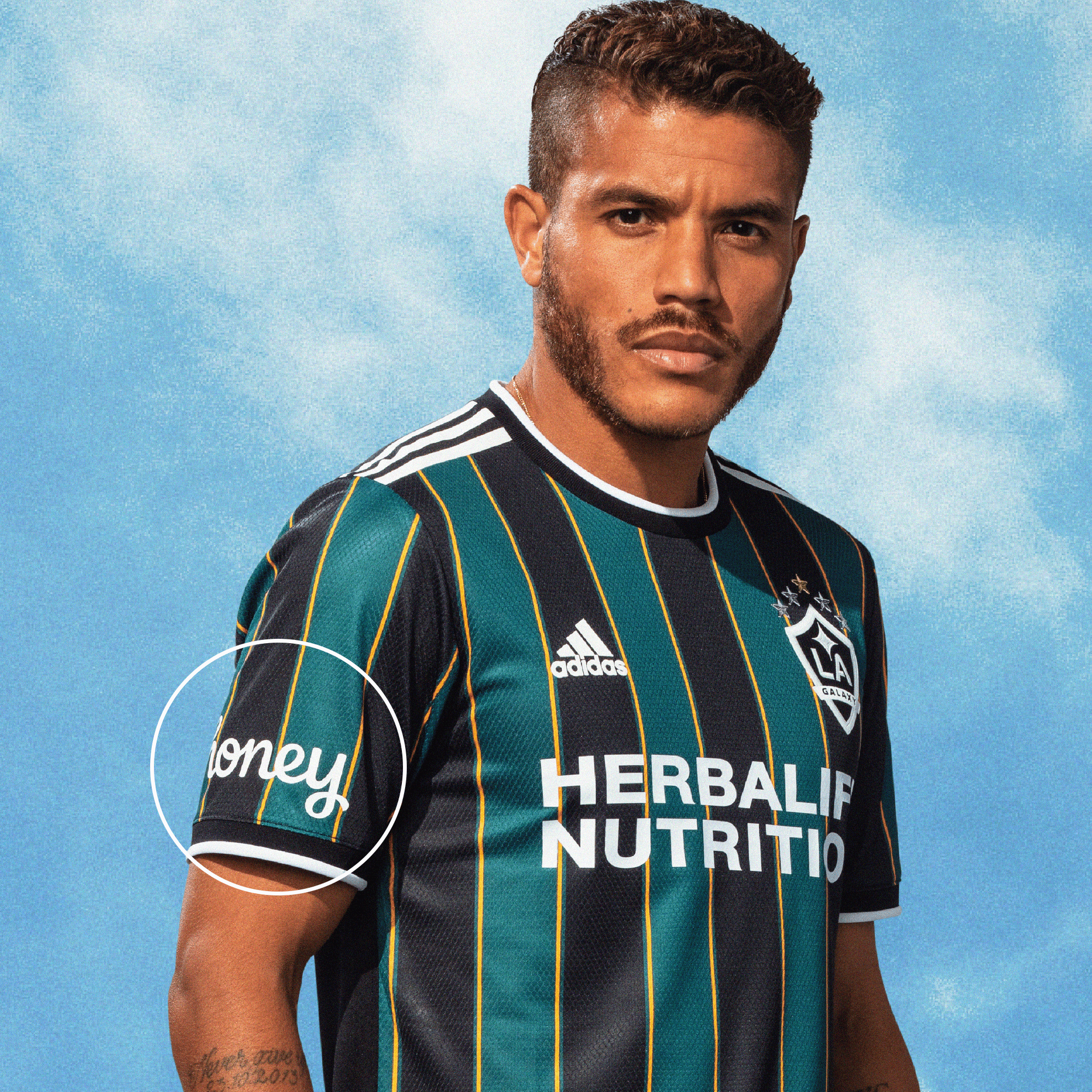 LA Galaxy 2021/23 Away Honey Patch - Image 2