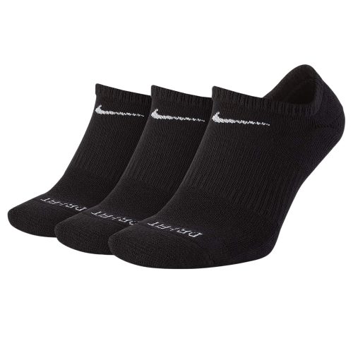 Nike Everyday Plus Cushioned No-Show (3 pair) Socks Black/White