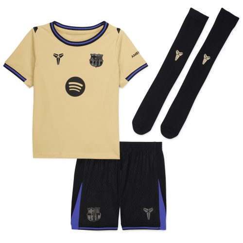 Nike FC Barcelona 2025/26 Away Minikit Gold/Persian Violet/Black