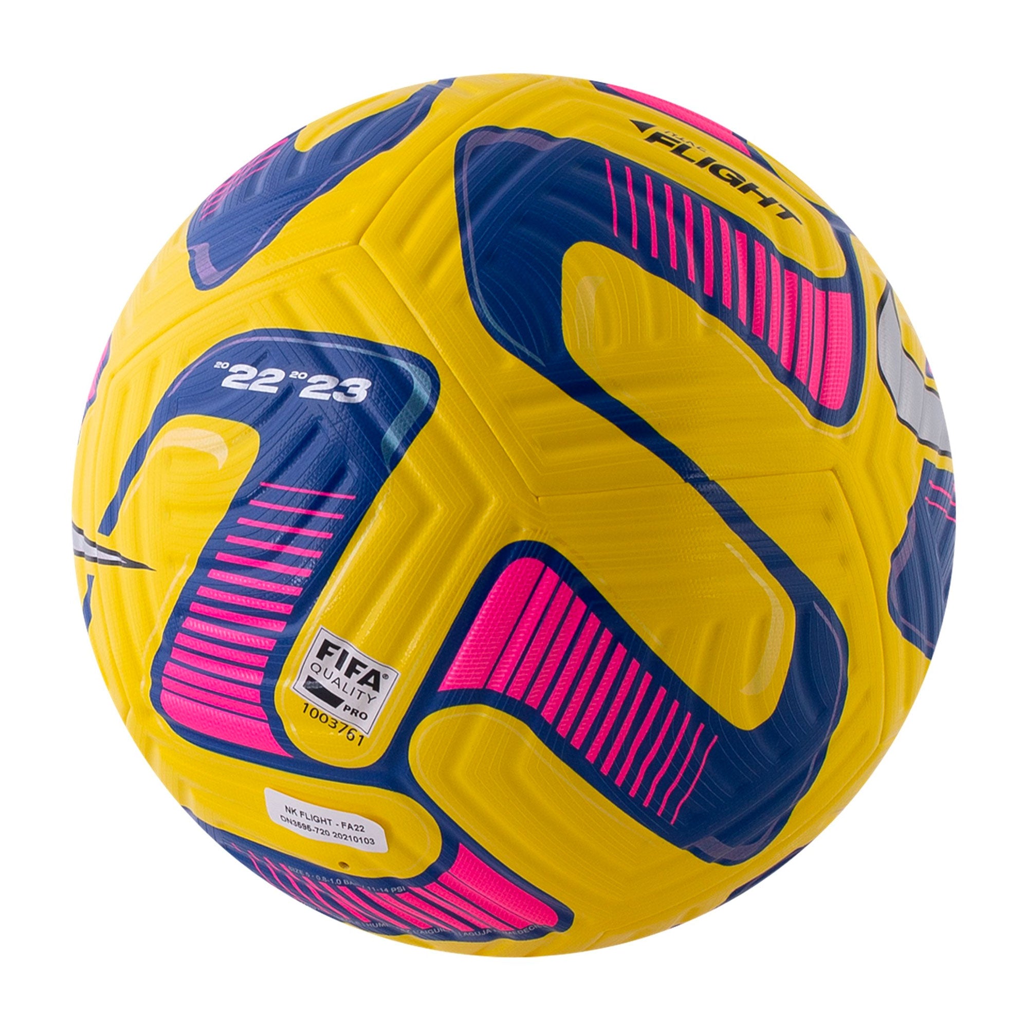 Nike 2022/23 Flight Ball Yellow/Solar Red - Image 2