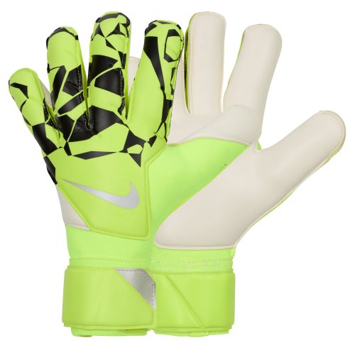 Nike Men's Grip 3 Goalkeeper Gloves Volt/Black/Metallic Silver
