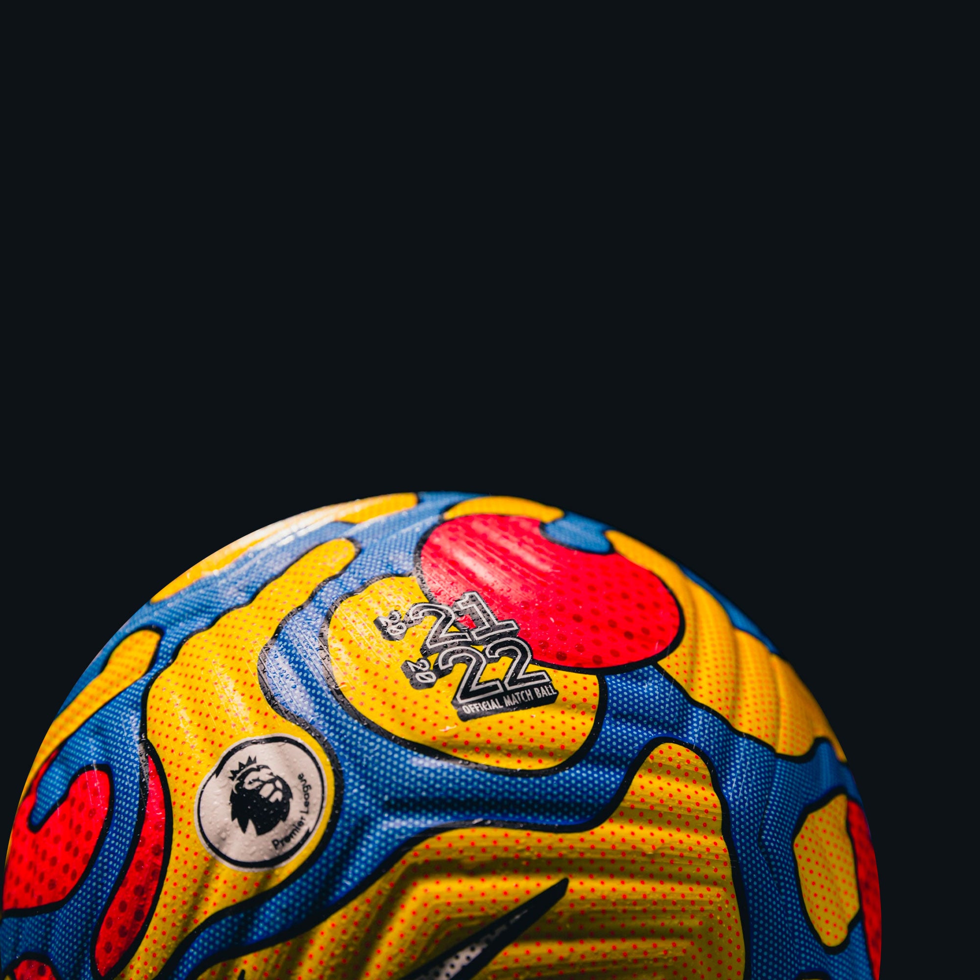 Nike Premier League 2021/22 Flight Official Match Ball Yellow/Crimson - Image 4