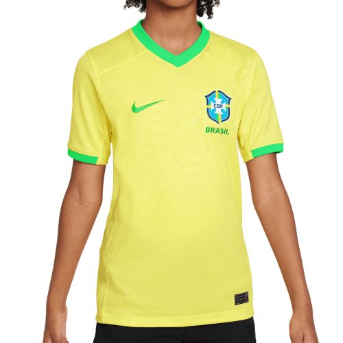 Nike Kids Brazil 2023/24 Home Jersey Yellow/Green
