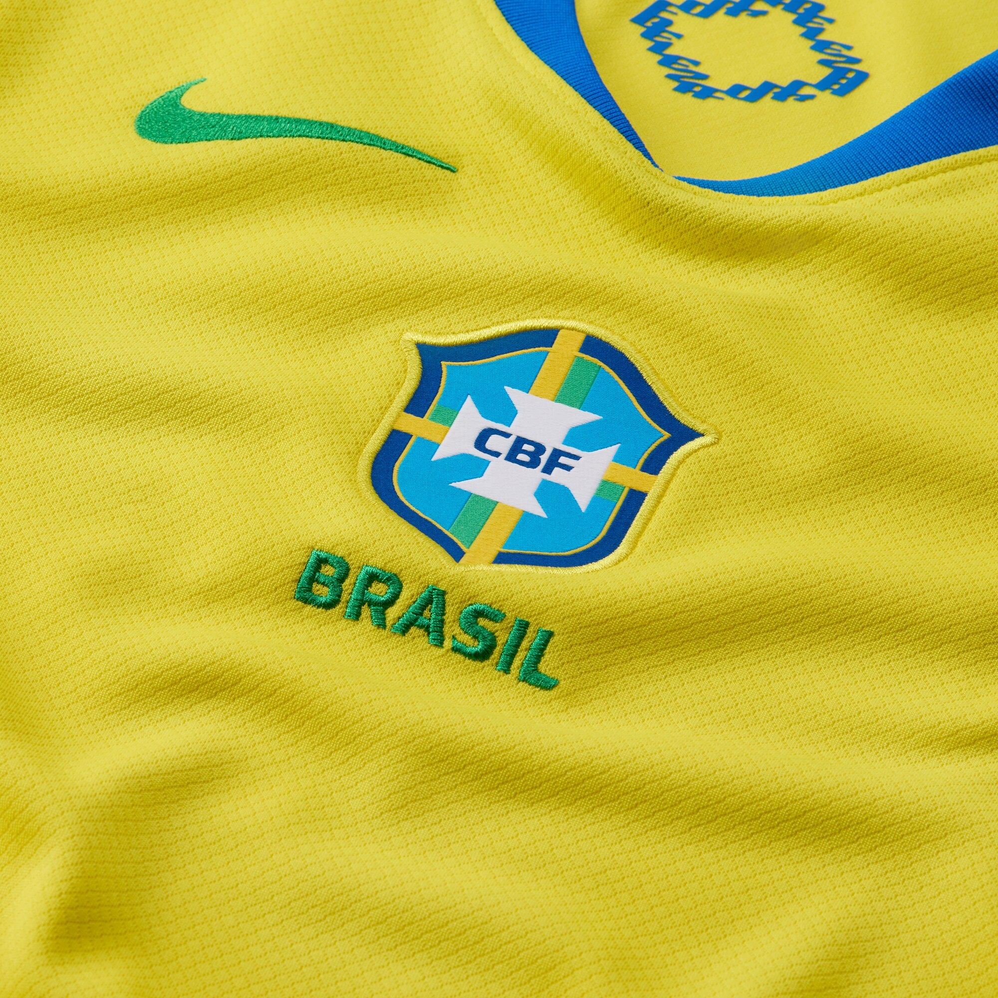 Nike Kids Brazil 2025/26 Home Jersey Yellow/Green - Image 4