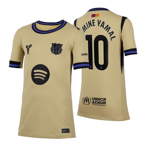 Nike Kids FC Barcelona 2025/26 Away Jersey w/ Lamine Yamal #10 Printing