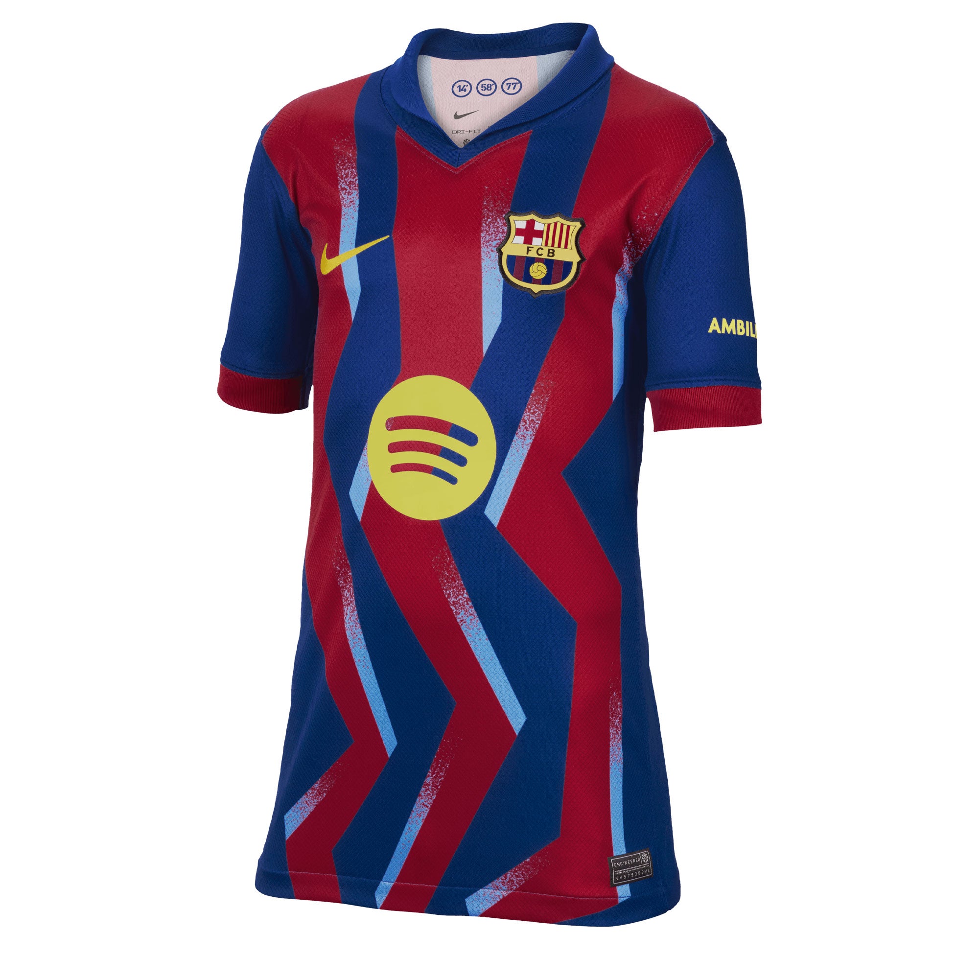 Nike Kids FC Barcelona 2025/26 Fourth Jersey Gym Blue/Red