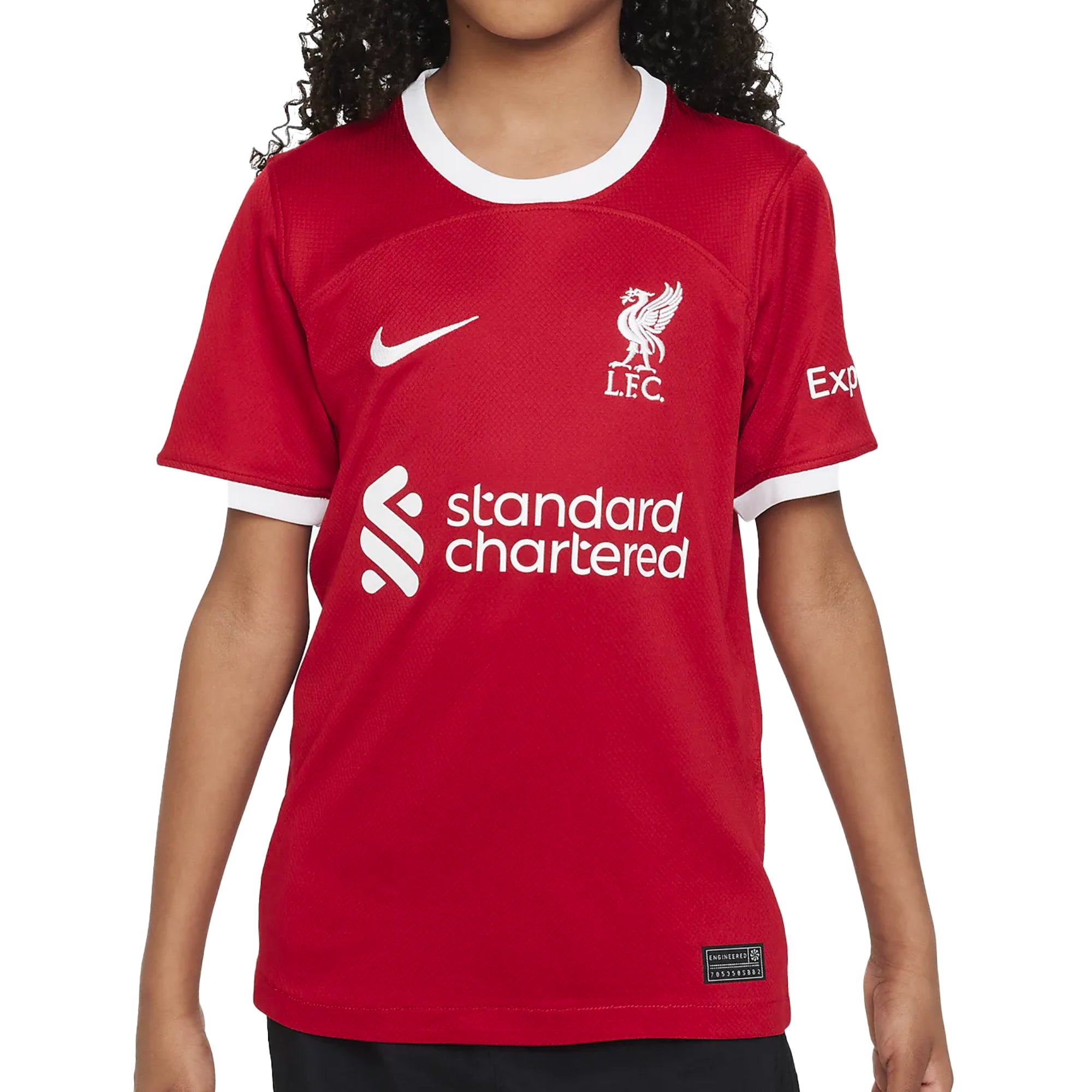Nike Kids Liverpool 2023/24 Home Jersey Red/White - Image 2