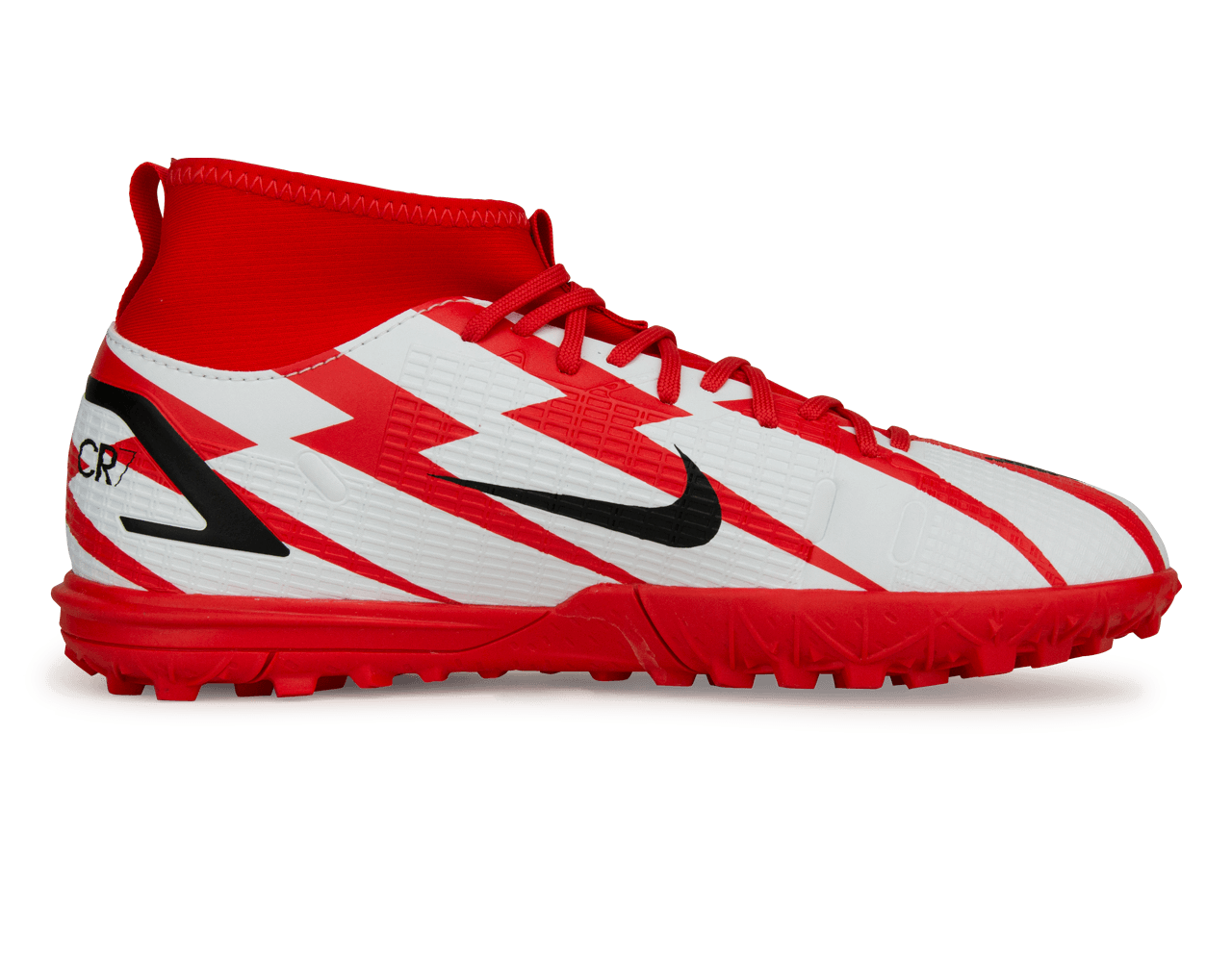 Nike Kids Mercurial Superfly 8 Academy CR7 TF Chile Red/White - Image 2
