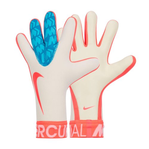 Nike Men’s Mercurial Touch Victory Goalkeeper Gloves White/Aqua Blue