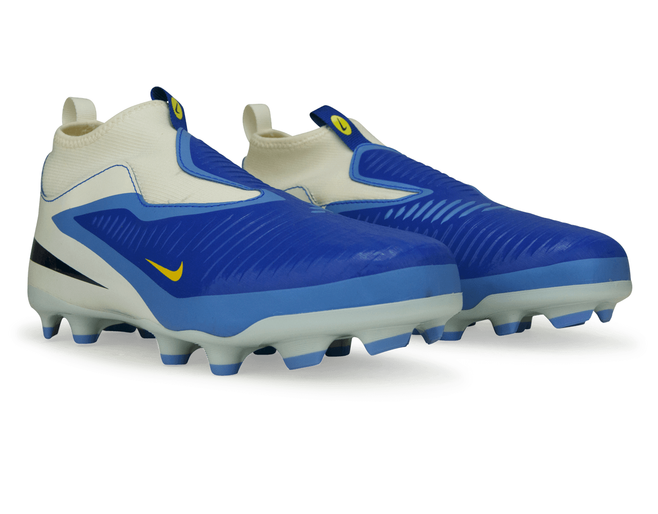 Nike Kids Phantom 6 High Academy FG LV8 Racer Blue/Dark Obsidian - Image 4