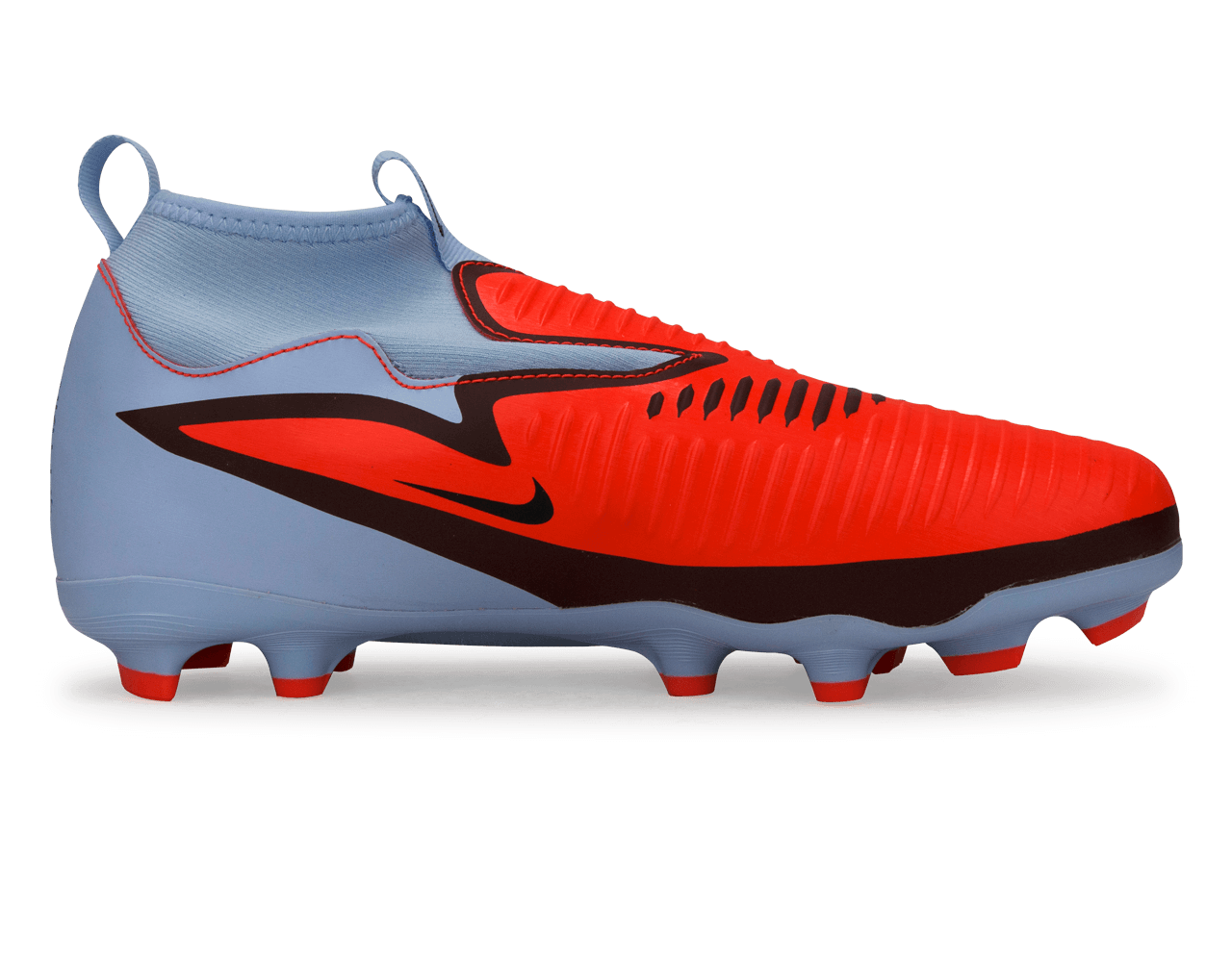 Nike Kids Phantom 6 High Academy FG/MG Royal Tint/Bright Crimson - Image 2