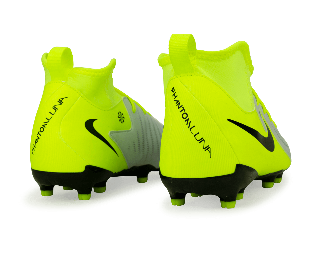 Nike Kids Phantom Luna II Academy FG/MG Silver/Black/Volt - Image 4