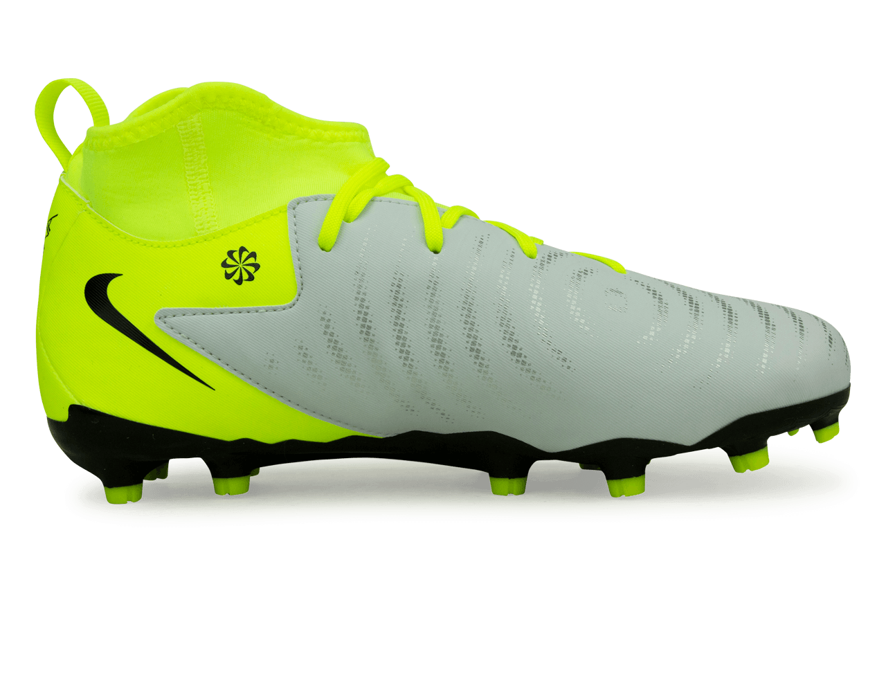 Nike Kids Phantom Luna II Academy FG/MG Silver/Black/Volt - Image 2