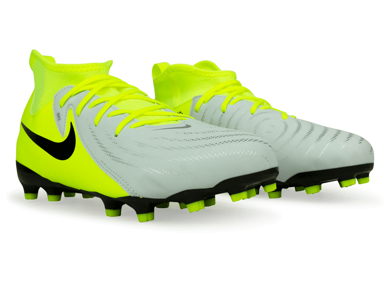 Nike Kids Phantom Luna II Academy FG/MG Silver/Black/Volt - Image 3