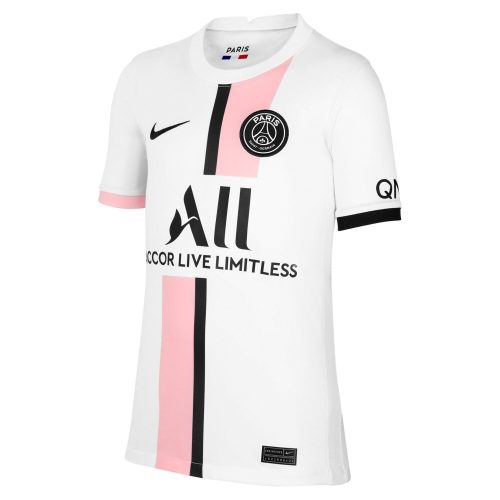 Nike Kids PSG 2021/22 Away Jersey White/Artic Punch