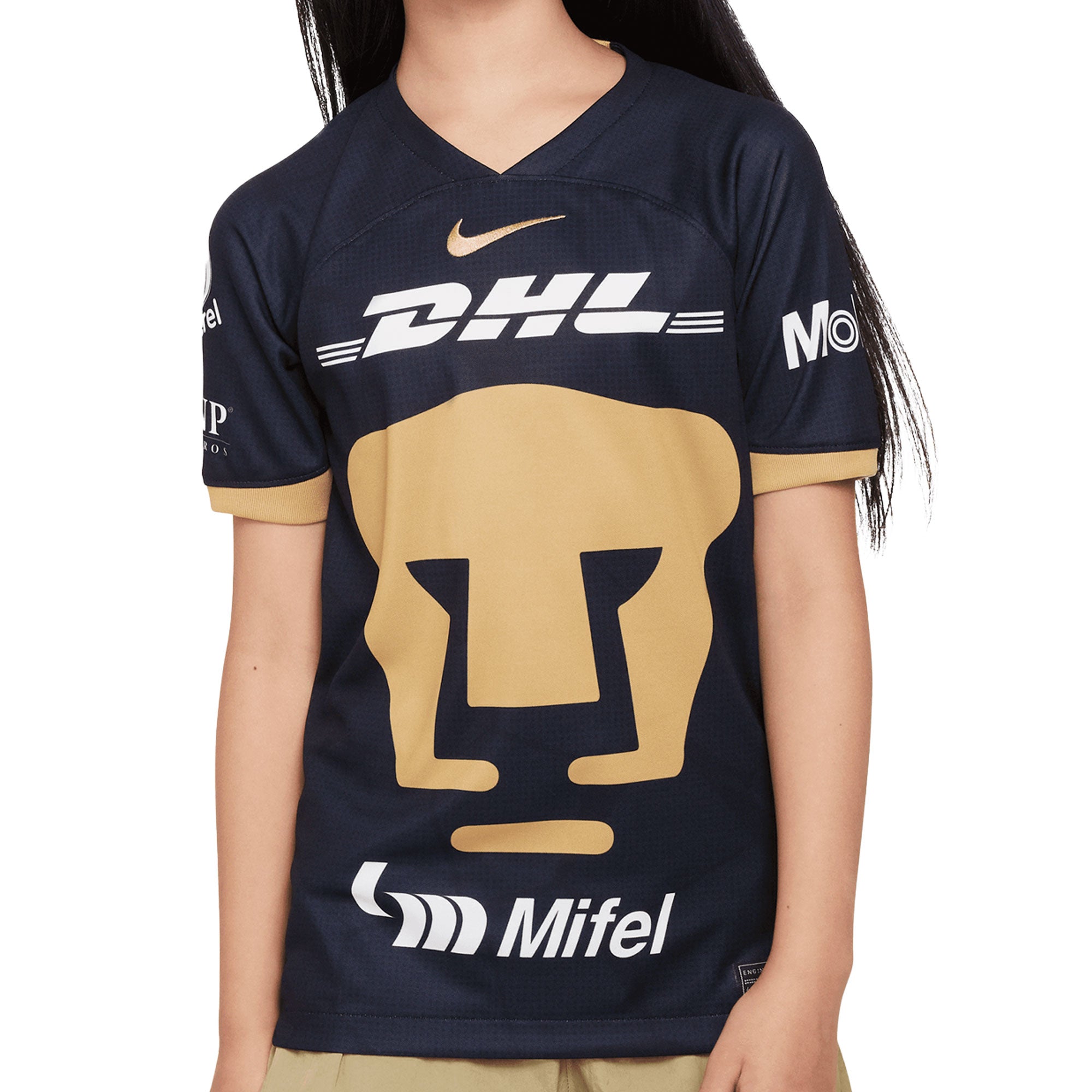 Nike Kids Pumas UNAM 2023/24 Away Jersey Navy/Gold