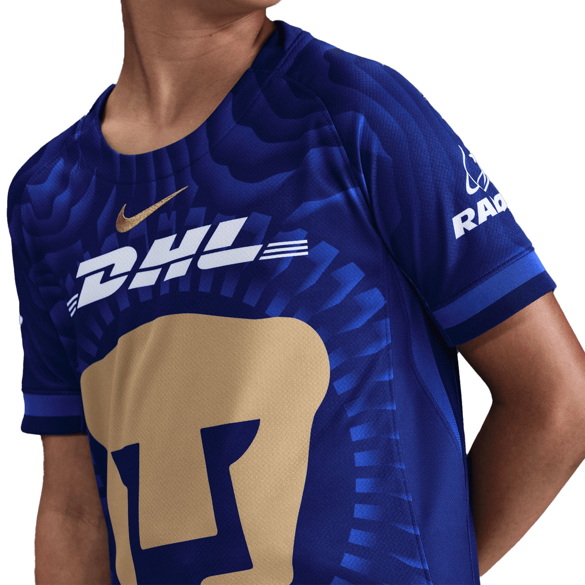 Nike Kids Pumas UNAM 2025/26 Away Jersey Royal/White/Gold - Image 3