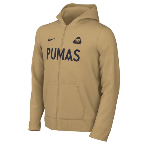 Nike Kids Pumas UNAM Full-Zip Hoodie Jacket Brown/Black