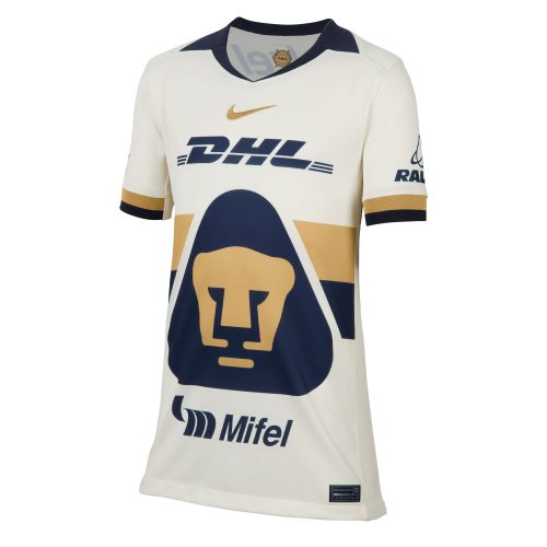 Nike Kids Pumas UNAM Home Jersey 2025/2026 Sail/Obsidian/ClubGold