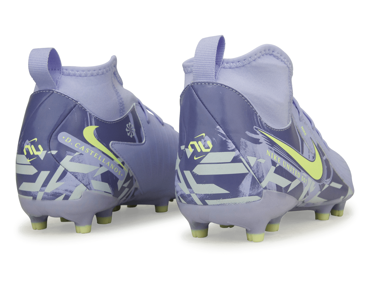 Nike Kids United Phantom Luna II Academy FG Purple Agate/Barely Volt - Image 4