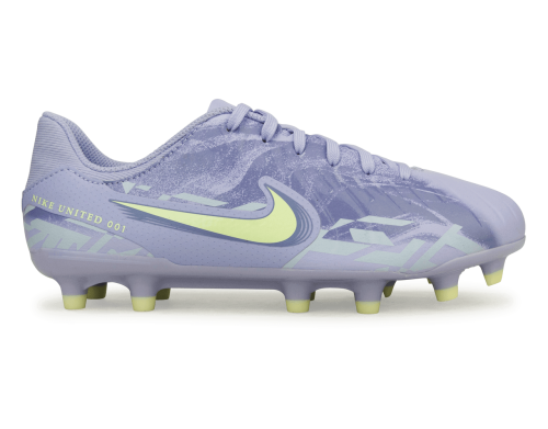 Nike Kids United Tiempo Legend 10 Academy FG/MG Purple Agate/Barely Volt