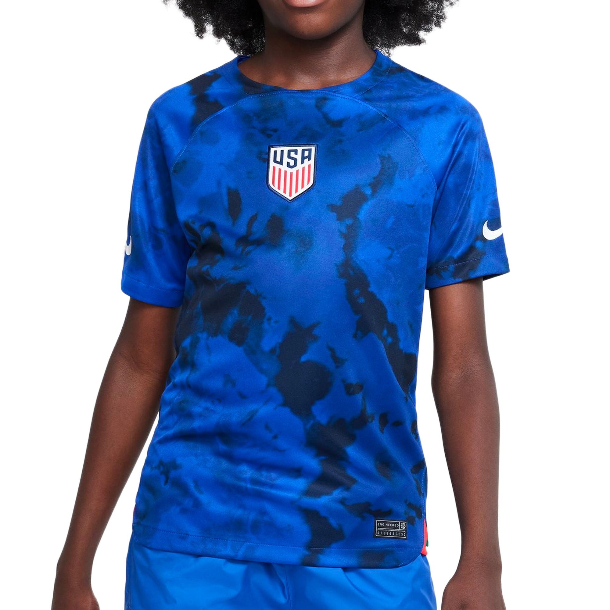 Nike Kids USA 2022/23 Away Jersey Bright Blue/White