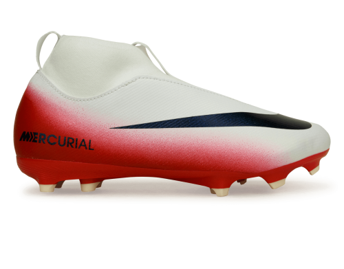 Nike Kids Zoom Mercurial Superfly 10 Academy LV8 FG/MG Red/Obsidian