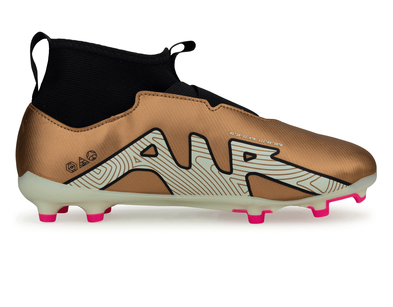 Nike Kids Zoom Mercurial Superfly 9 Academy FG/MG Metallic Copper - Image 2