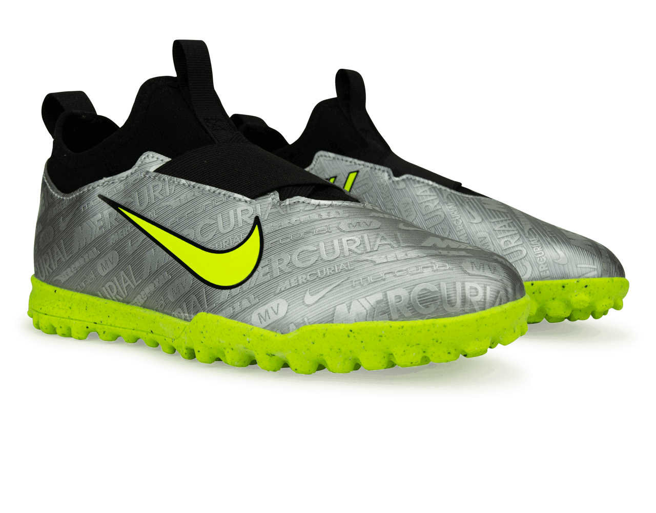 Nike Kids Zoom Mercurial Vapor 15 Academy XXV TF Silver/Volt - Image 3