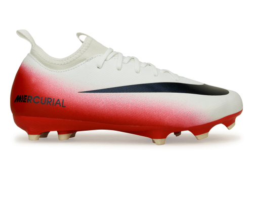 Nike Kids Zoom Mercurial Vapor 16 Academy LV8 FG/MG Red/Obsidian