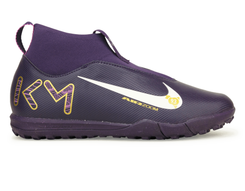 Nike Kids Zoom Mercurial Superfly 10 Academy KM TF Grand Purple/Pale Ivory