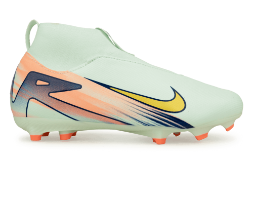 Nike Kids Zoom Mercurial Superfly 10 Academy MDS 009 FG/MG Barely Green/Metallic Gold
