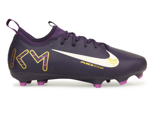 Nike Kids Zoom Mercurial Vapor 16 Academy KM FG/MG Grand Purple/Pale Ivory