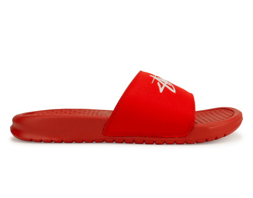 Nike Men's Benassi Stussy Sandal Red/White