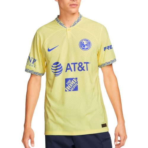 Nike Men's Club America 2022/23 Dri-FIT ADV Home Jersey Lemon Chiffon/Blue