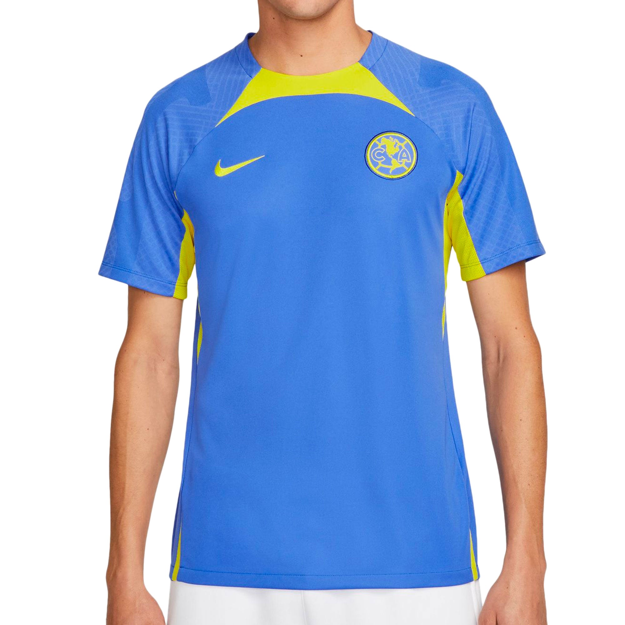 Nike Men's Club America 2022/23 Strike Training Jersey Blue/Yellow