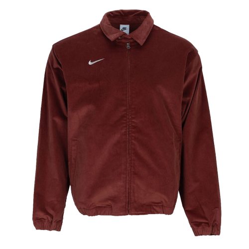 Nike Men's Club America Corduroy Harrington Jacket Burgundy