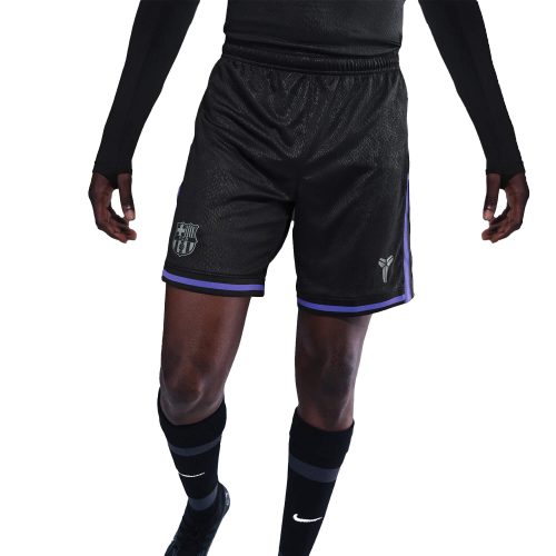 Nike Men's FC Barcelona x Kobe 2025/26 Away Shorts Black/Persian Violet