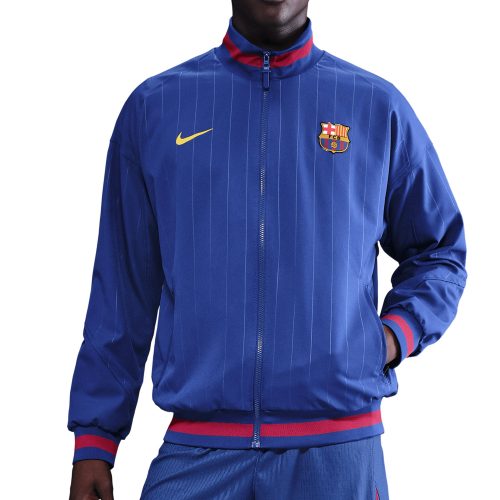 Nike Men's FC Barcelona Strike Anthem Full-Zip Jacket Royal Blue