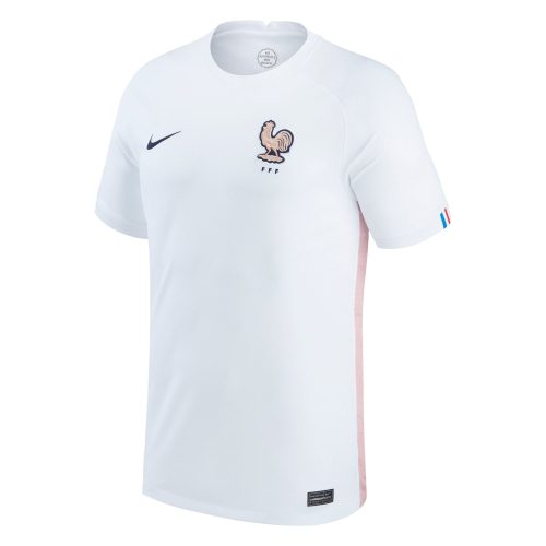 Nike Men's France 2022 Away Jersey White/Blackened Blue