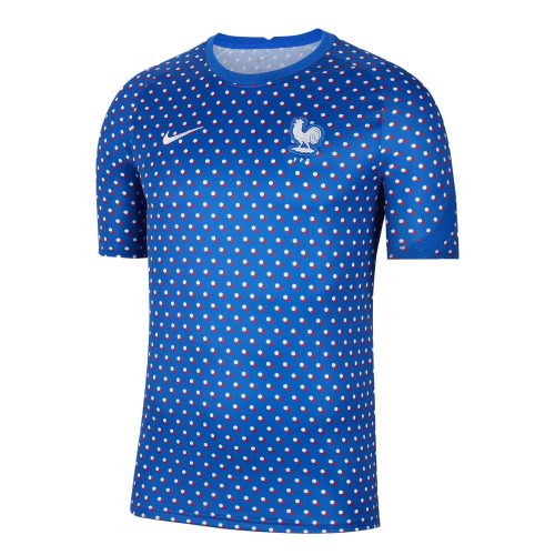 Nike Men's France 2022 Training Jersey Hyper Cobalt/White