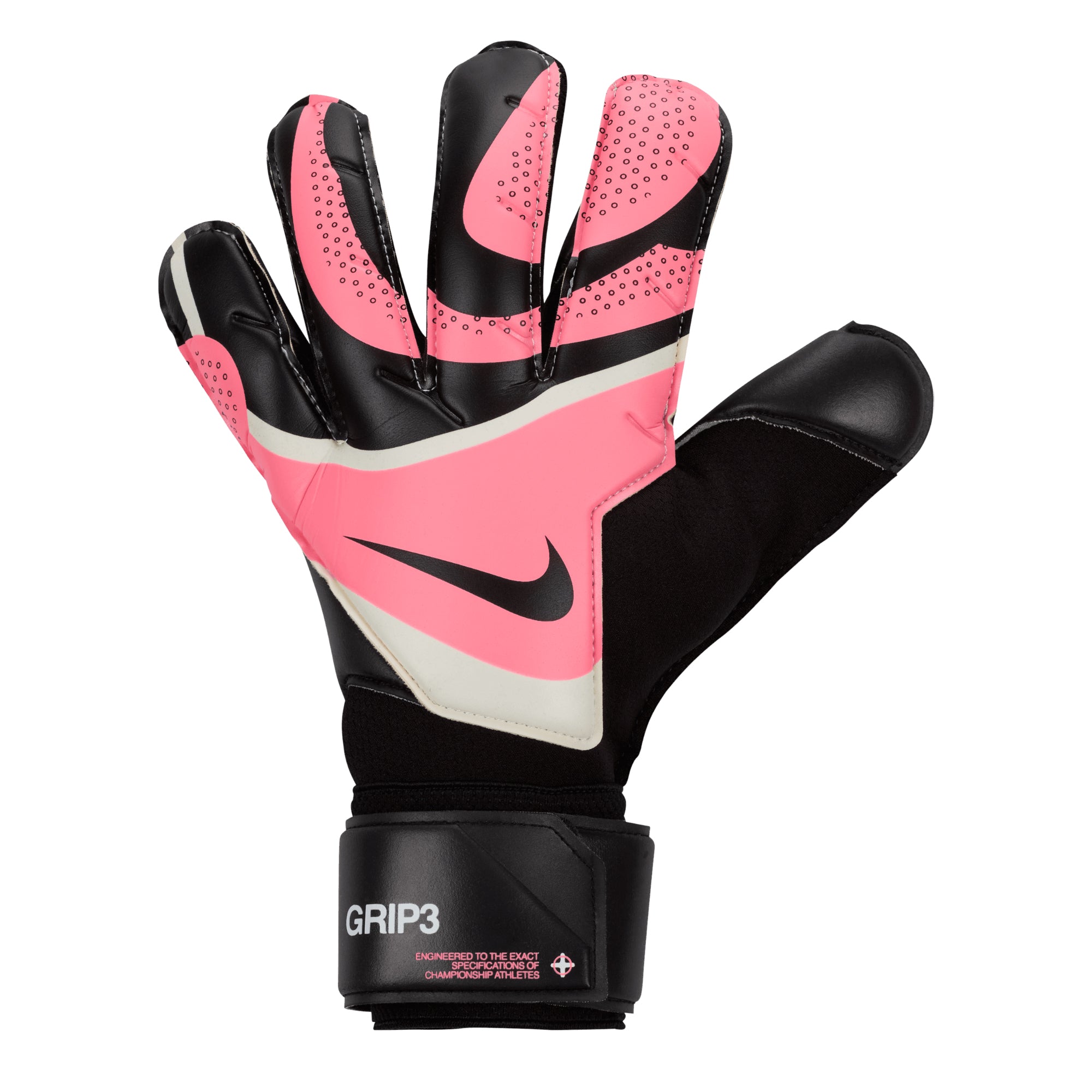 Nike Men's Grip 3 Goalkeeper Gloves Black/Pink - Image 2