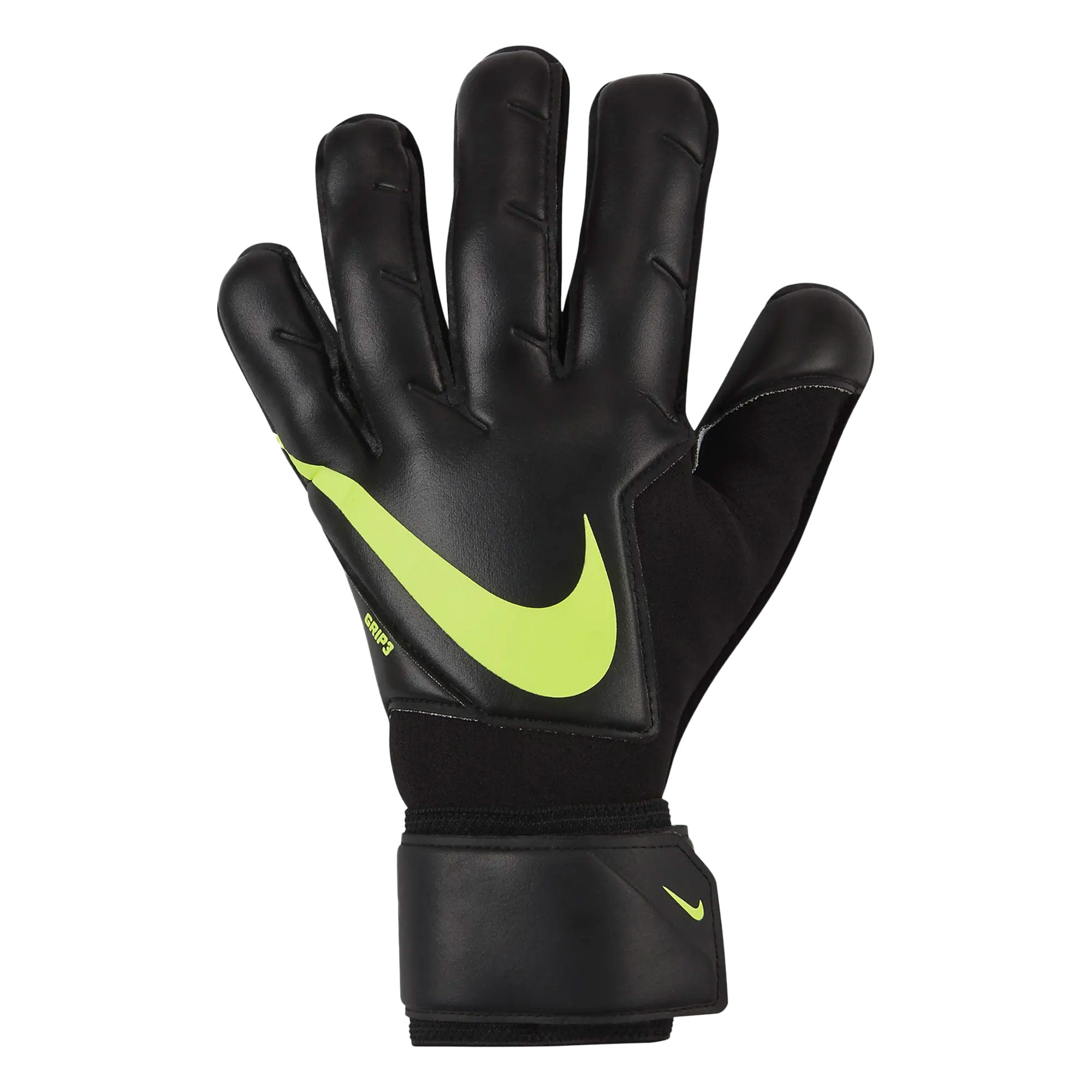 Nike Men's Grip 3 Goalkeeper Gloves Black/Volt - Image 2